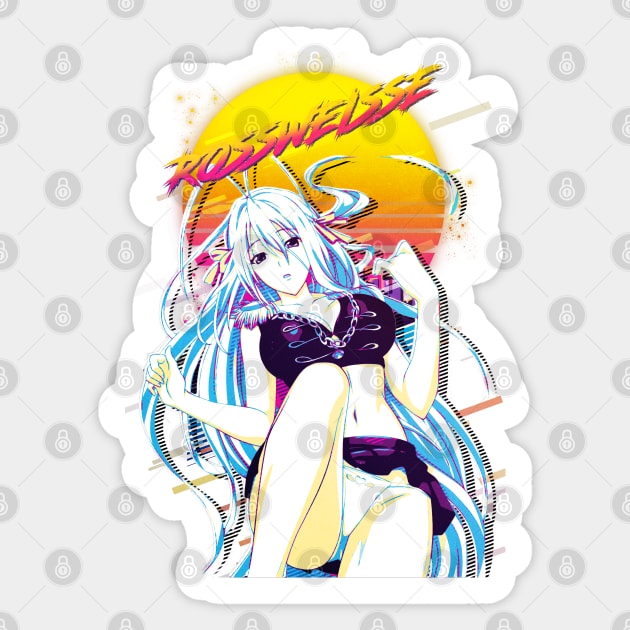 HighSchool DxD - Rossweisse Sticker by 80sRetro